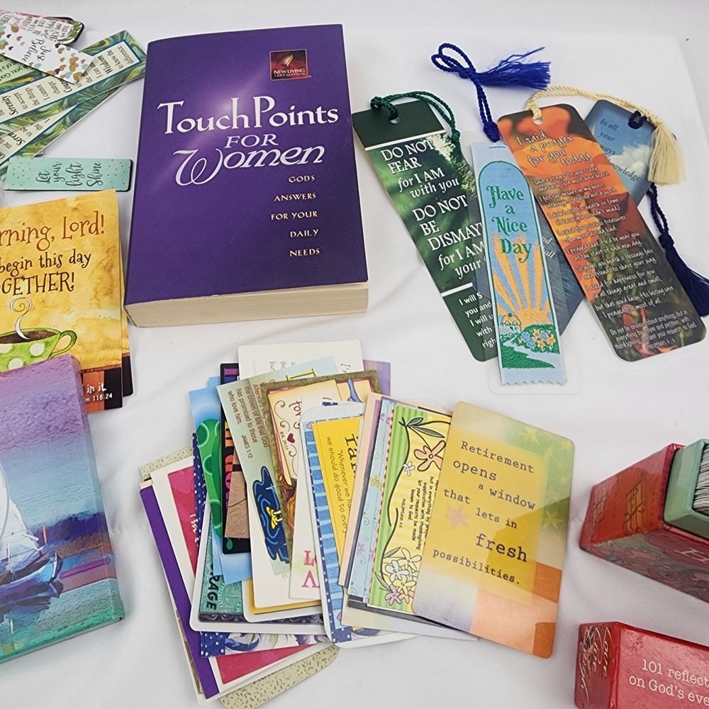Lot Religious Prayer Cards ‎ Bookmarks  Touch Point For Women Book Magnets - Picture 3 of 12